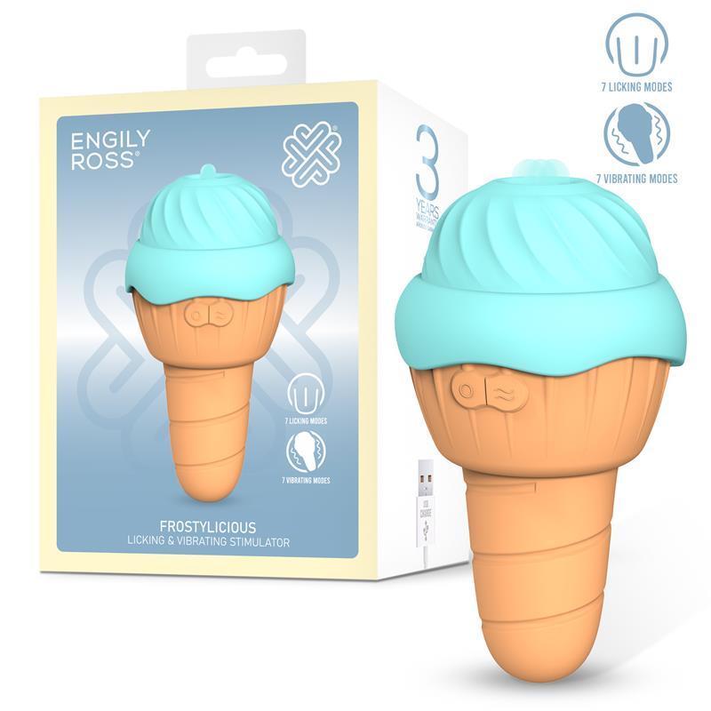 Estimulador Femenino con Lengua y Vibración ENGILY ROSS FROSTYLICIOUS