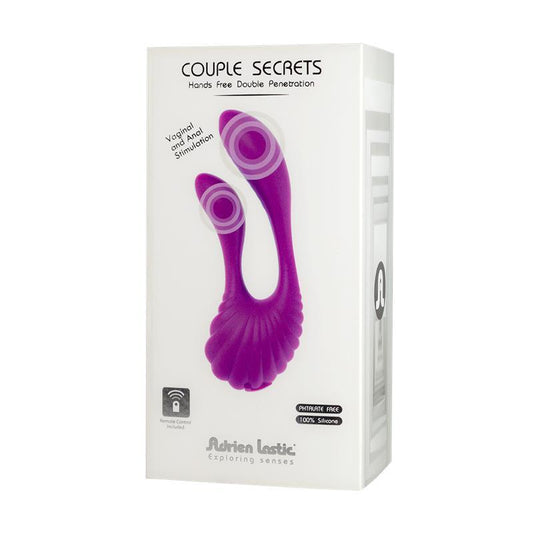 Estimulador Femenino Couple Secrets + Control LRS SILICONA ADRIEN LASTIC