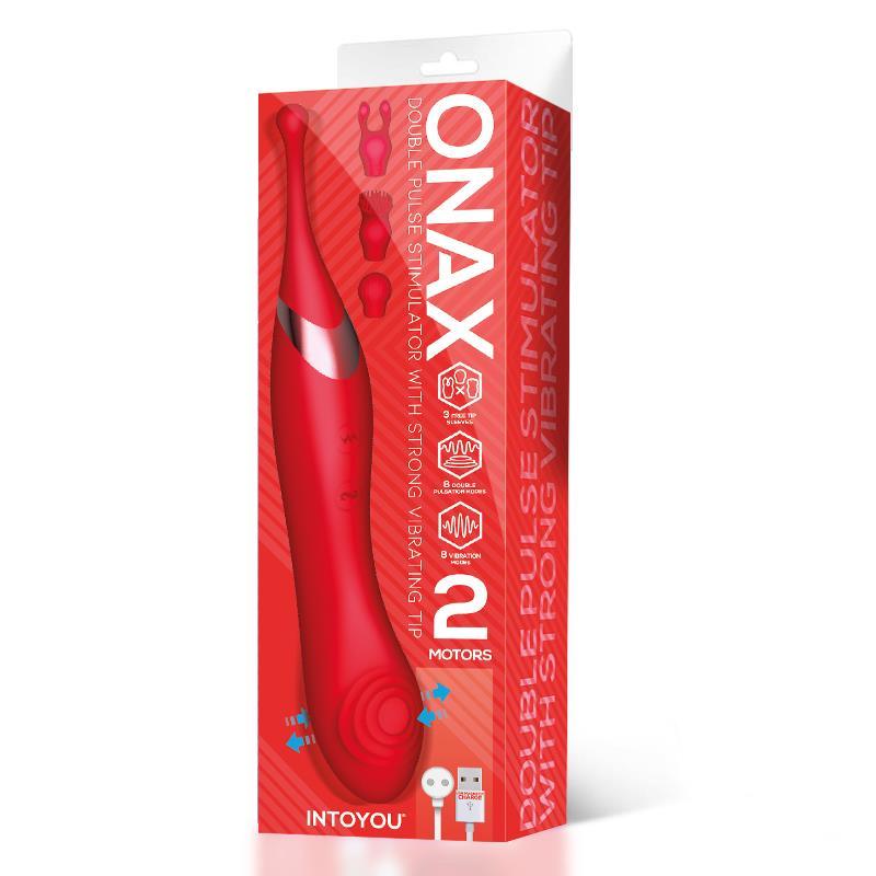 Estimulador Femenino Doble Vibrador de Punto y Doble Pulsación USB INTOYOU ONAX