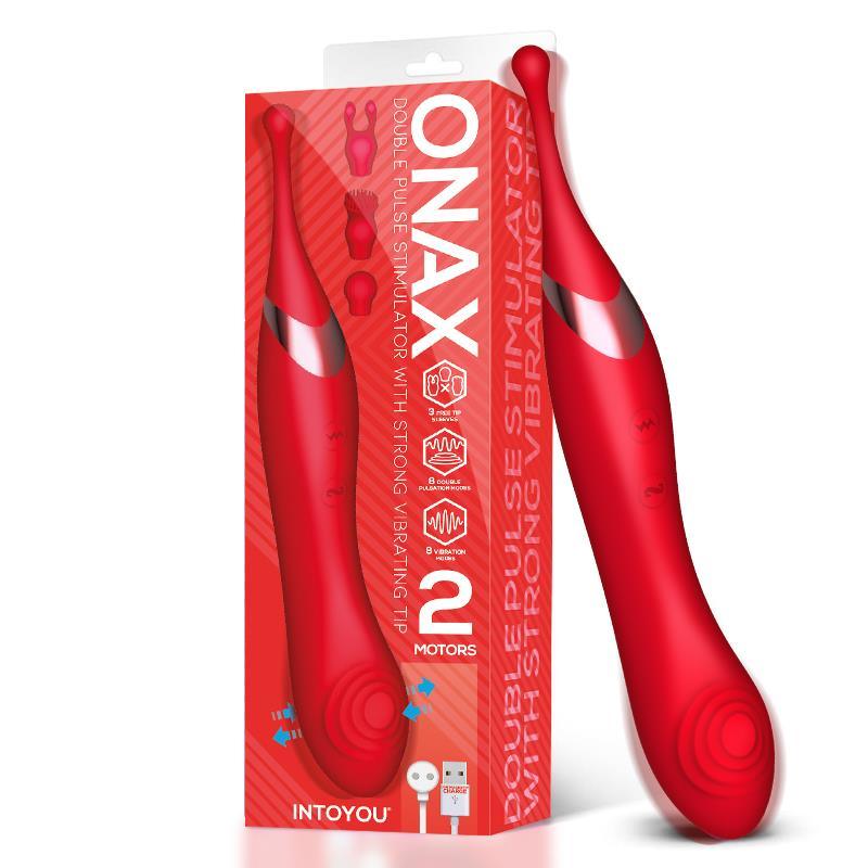 Estimulador Femenino Doble Vibrador de Punto y Doble Pulsación USB INTOYOU ONAX