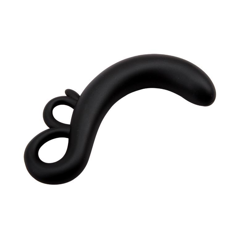 Estimulador Punto G TWO - FINGER SILICONA NEGRO CHISA