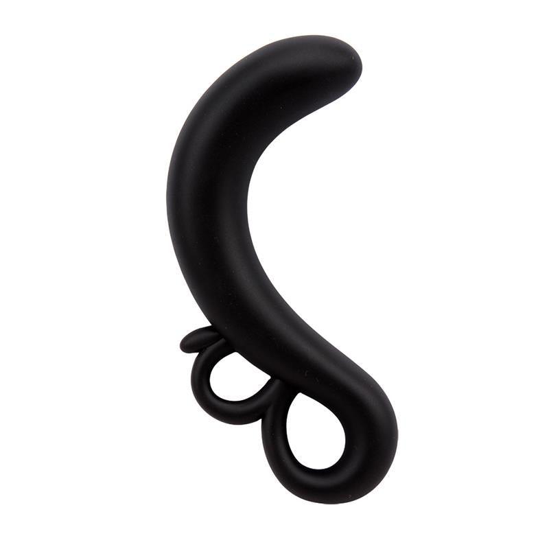 Estimulador Punto G TWO - FINGER SILICONA NEGRO CHISA