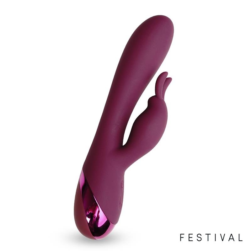 FESTIVAL BROLE Vibrador Conejito USB ROJO