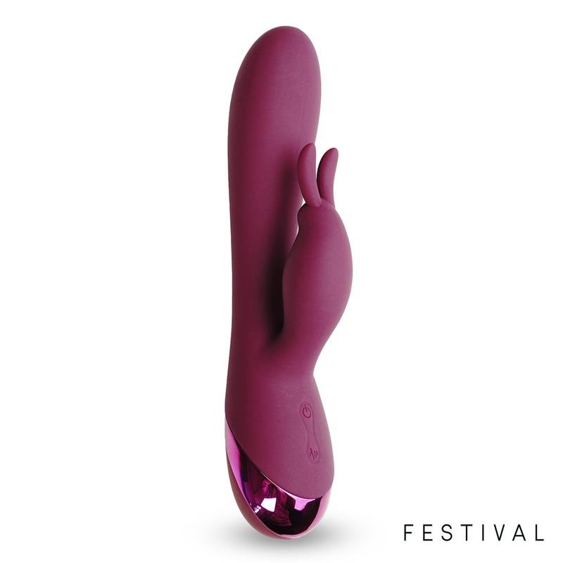 FESTIVAL BROLE Vibrador Conejito USB ROJO