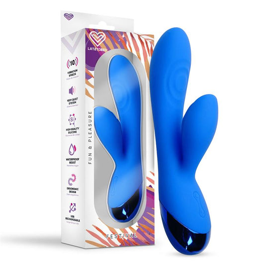 FESTIVAL MARNA Vibrador Femenino Clítoris USB AZUL