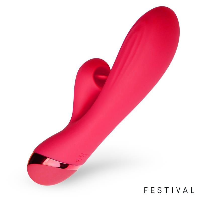 FESTIVAL TURNA Vibrador Femenino USB ROJO