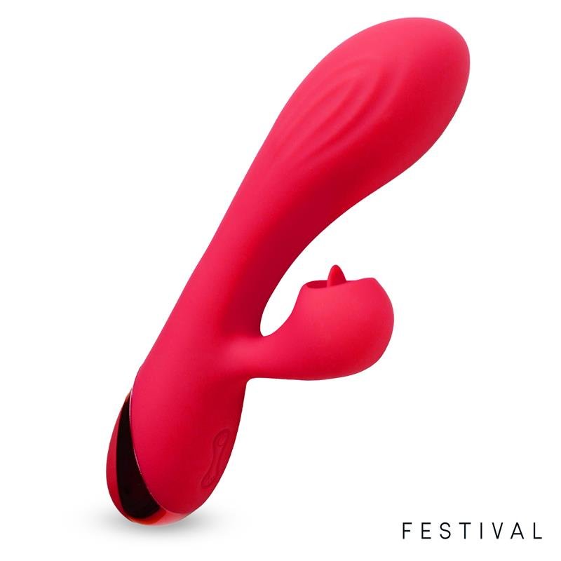 FESTIVAL TURNA Vibrador Femenino USB ROJO