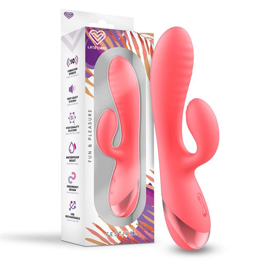 FESTIVAL Vibrador Conejito Clítoris ALMOR USB ROSA