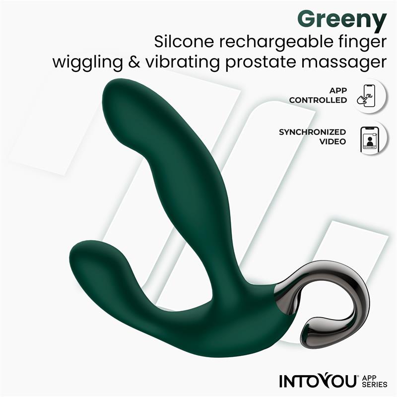 Masajeador Prostático con App y Finger Wiggling de INTOYOU Greeny
