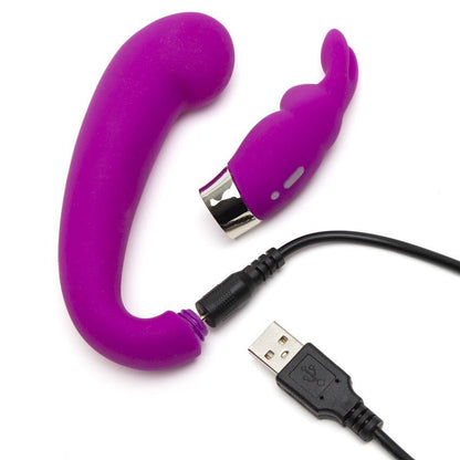 HAPPY RABBIT G - SPOT Vibrador Conejito Clitoris y Punto G CURVE MINI VIBE