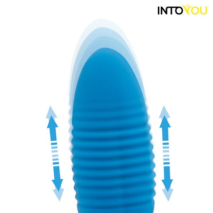 Huevo Vibrador Azul con Up and Down Thrusting y APP USB INTOYOU APP SERIES