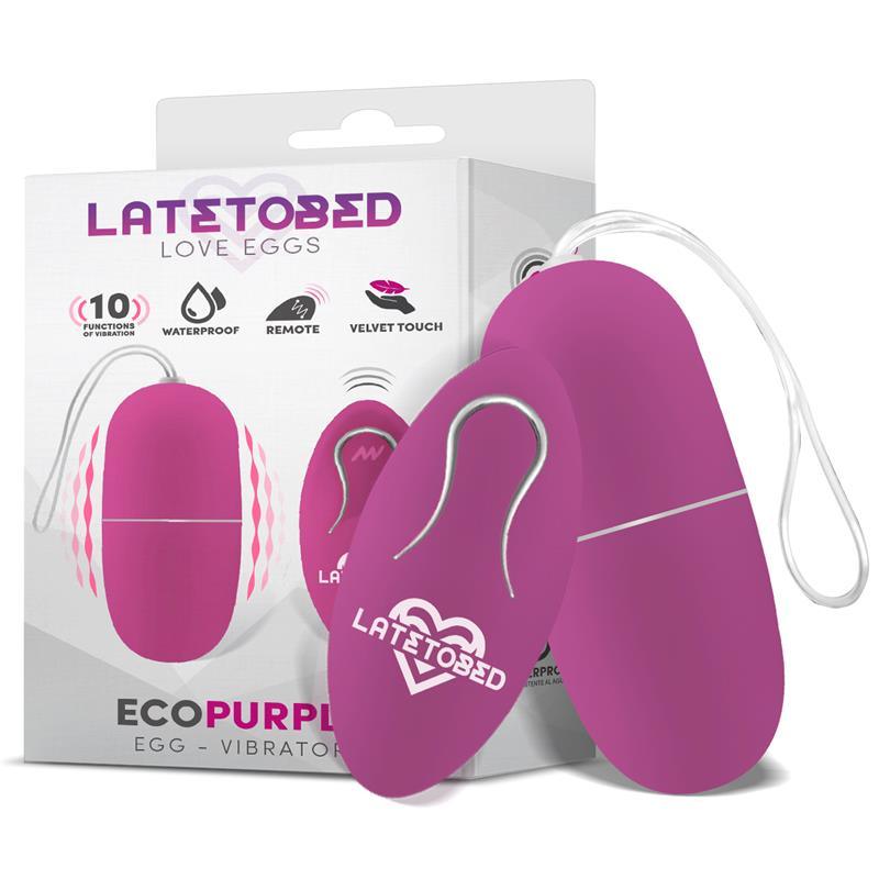 Huevo Vibrador Con Control Remoto LATETOBED ECOPURPLE