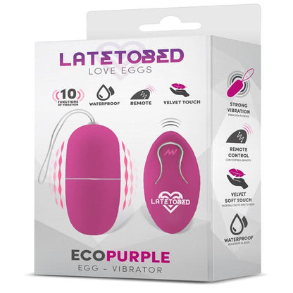 Huevo Vibrador Con Control Remoto LATETOBED ECOPURPLE