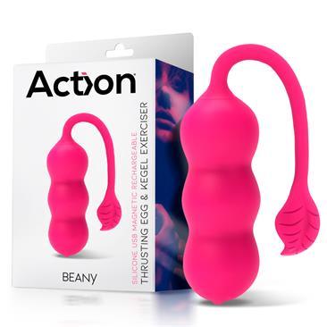 Huevo Vibrador Femenino Con Empuje Suelo Pélvico ACTION BEANY