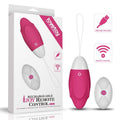 Huevo vibrador iJoy con control remoto USB rosa LoveToy
