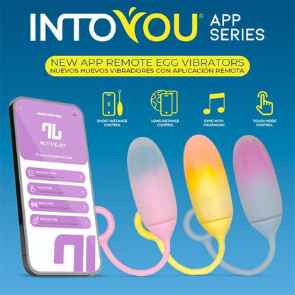 INTOYOU APP SERIES Huevo Vibrador Con Silicona Doble Capa Degradado