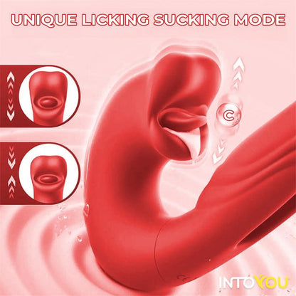 INTOYOU APP SERIES Mouty Vibrador con Función de Mordisqueo y Flipping con App