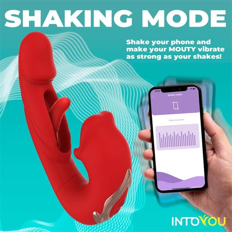 INTOYOU APP SERIES Mouty Vibrador con Función de Mordisqueo y Flipping con App