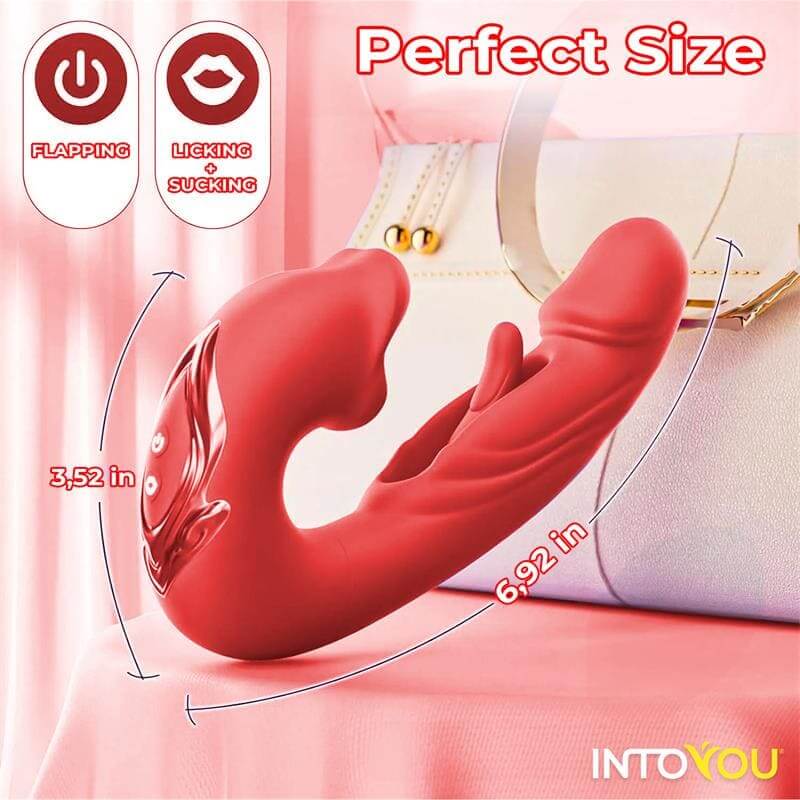 INTOYOU APP SERIES Mouty Vibrador con Función de Mordisqueo y Flipping con App