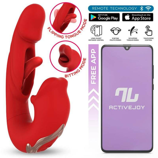 INTOYOU APP SERIES Mouty Vibrador con Función de Mordisqueo y Flipping con App