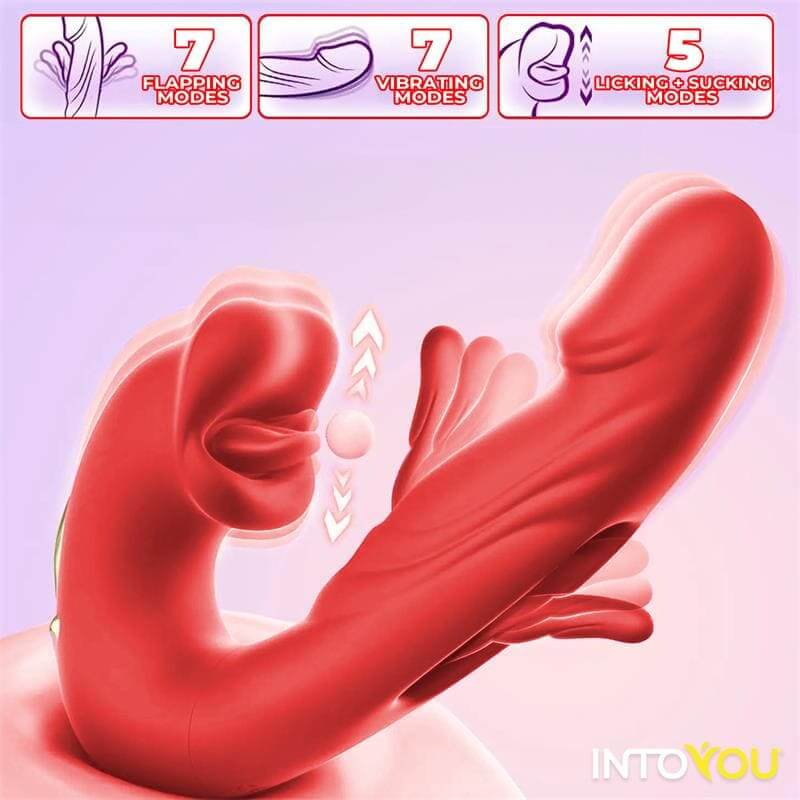 INTOYOU APP SERIES Mouty Vibrador con Función de Mordisqueo y Flipping con App