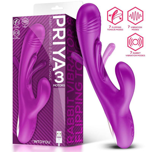 INTOYOU PRIYA Vibrador Con lengua y Movimiento FLIPPING