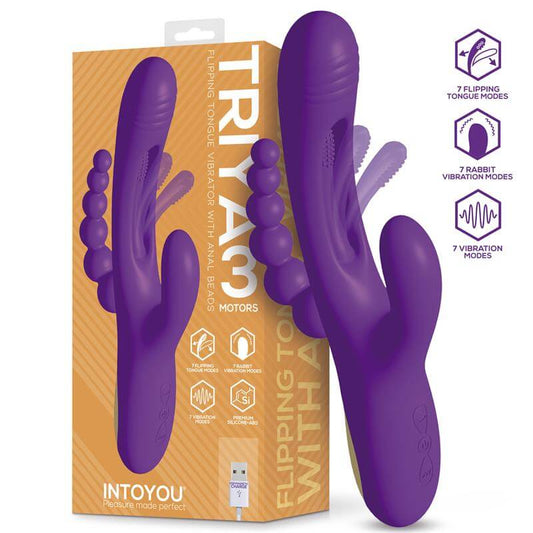 INTOYOU TRIYA Vibrador Con Lengua Flipping y Cadena Anal