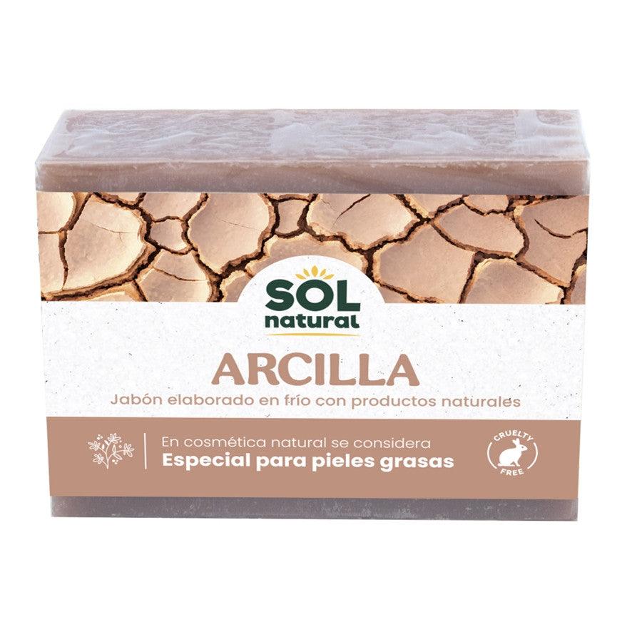 Jabon de Arcilla para Piel grasa y Acne 100g Solnatural