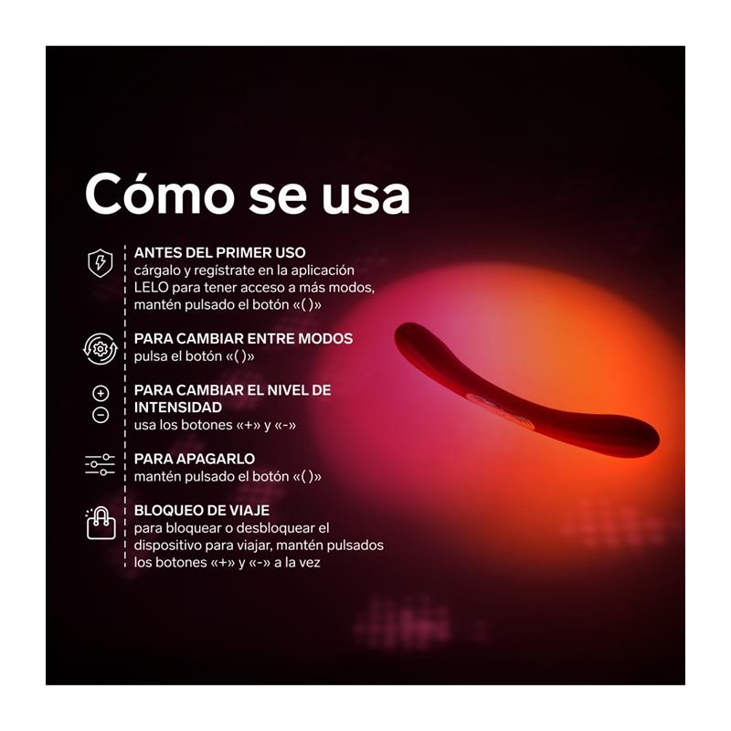 LELO BOOMERANG™ Cerise vibrador para parejas con doble motor y control mediante App