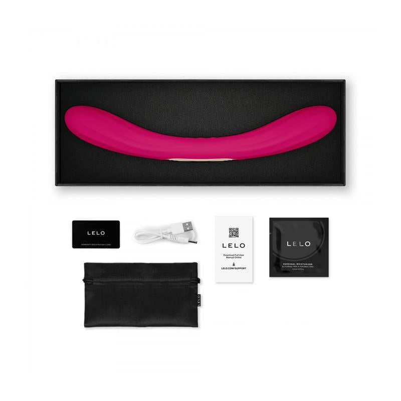 LELO BOOMERANG™ Cerise vibrador para parejas con doble motor y control mediante App