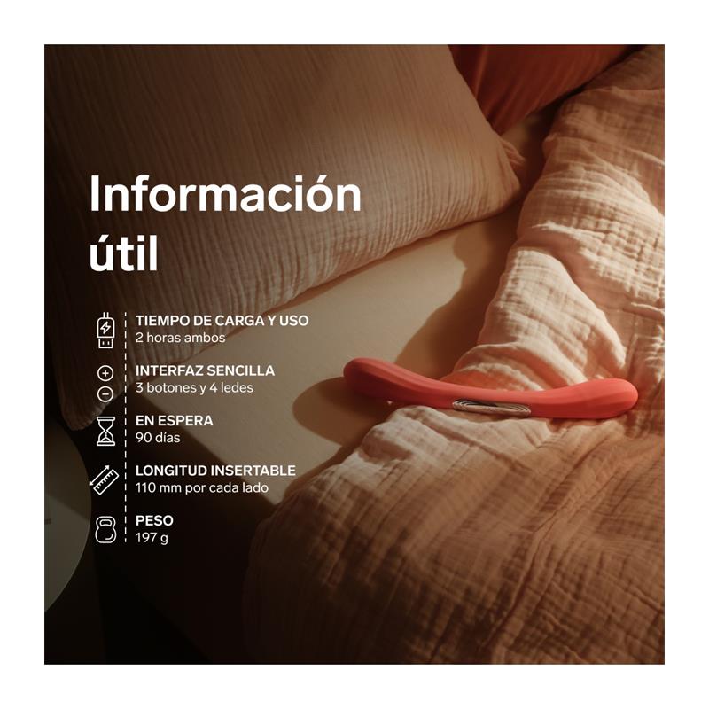 LELO BOOMERANG™ Cerise vibrador para parejas con doble motor y control mediante App