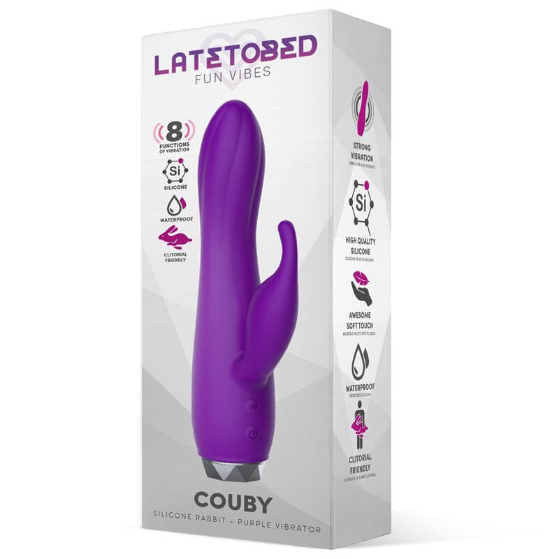 LATETOBED Couby Vibrador Conejito Silicona Purple