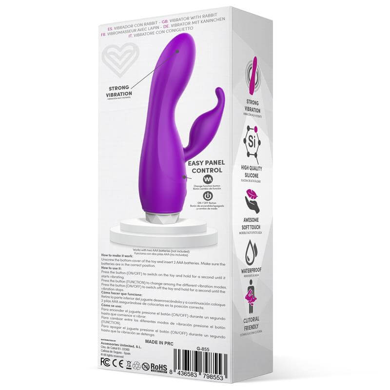 LATETOBED Couby Vibrador Conejito Silicona Purple