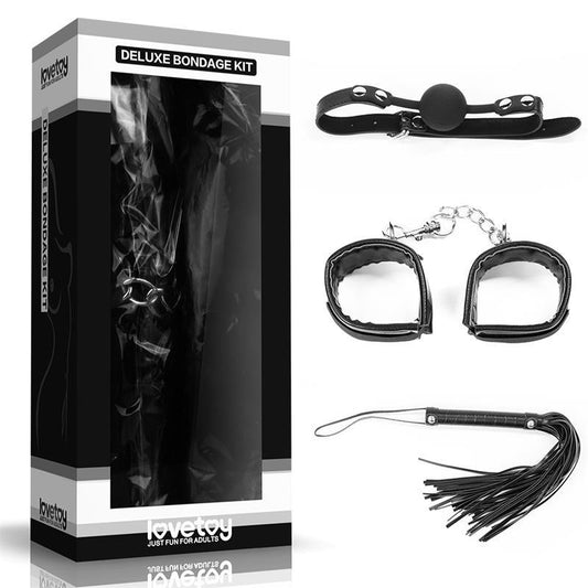 LOVETOY KIT BONDAGE DELUXE NEGRO - Quarto Secret