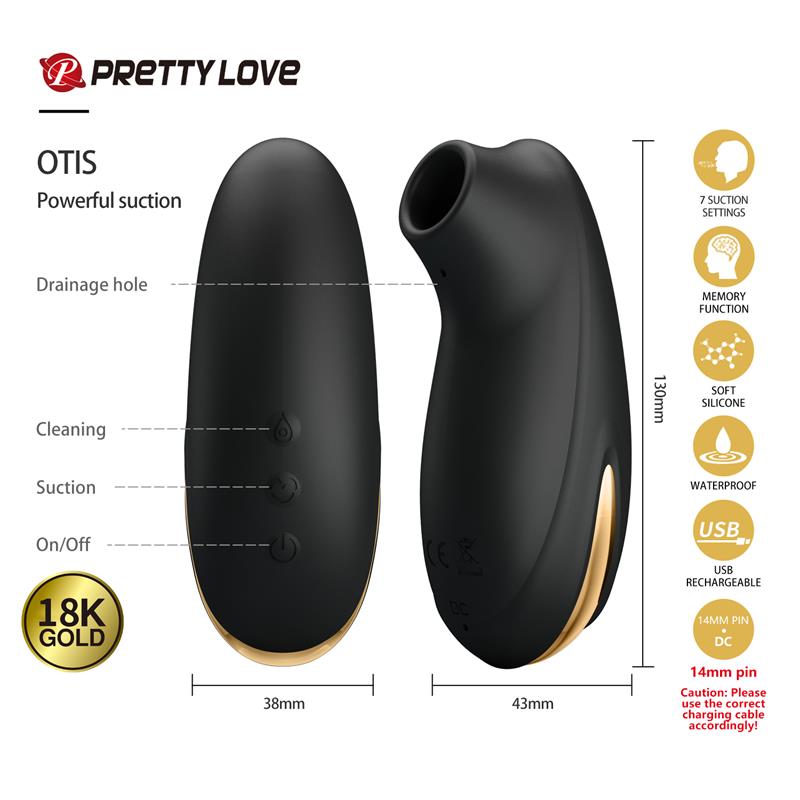  PRETTY LOVE Queen's Luxury es un set de juguetes sexuales premium de 12 piezas presentado en negro y dorado, pensado para quienes quieren descubrir diferentes formas de estimulación sin tener que elegir un único dispositivo. Succionadro de clítoris