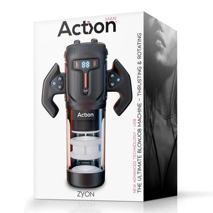 Masturbador Automático Masculino Avanzado Vibración y Rotación ACTION Zyon 