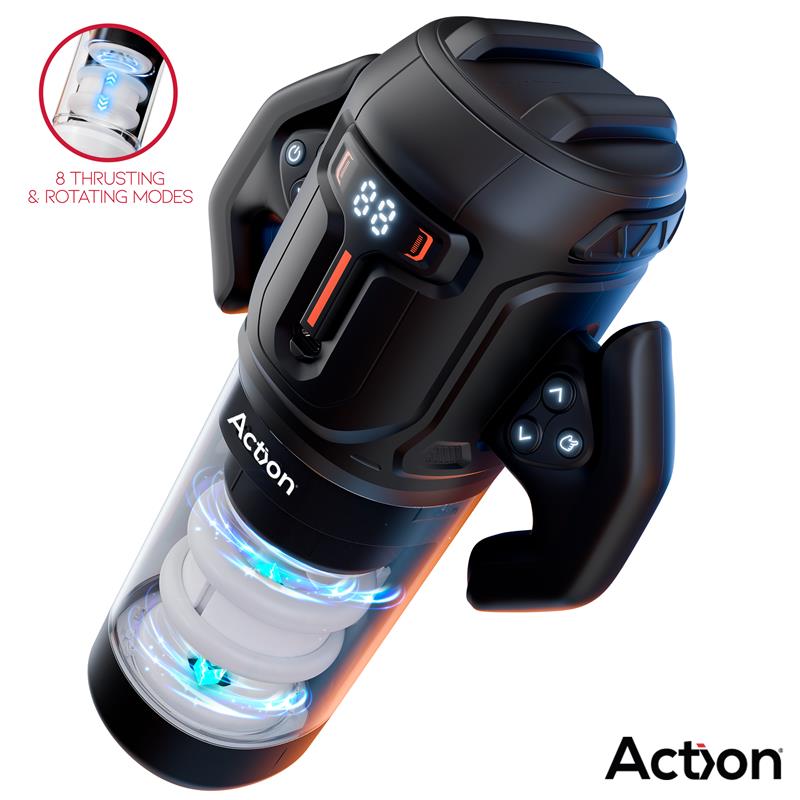 Masturbador Automático Masculino Avanzado Vibración y Rotación ACTION Zyon 