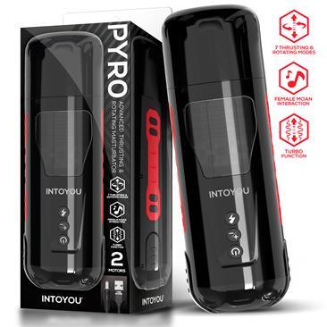 Masturbador Masculino Con Thrusting, Rotación y Gemidos INTOYOU PYRO