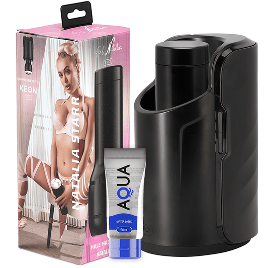 Masturbador Masculino + FEEL NATALIA STARR + LUBRICANTE AQUA QUALITY 50 ML - Quarto Secret