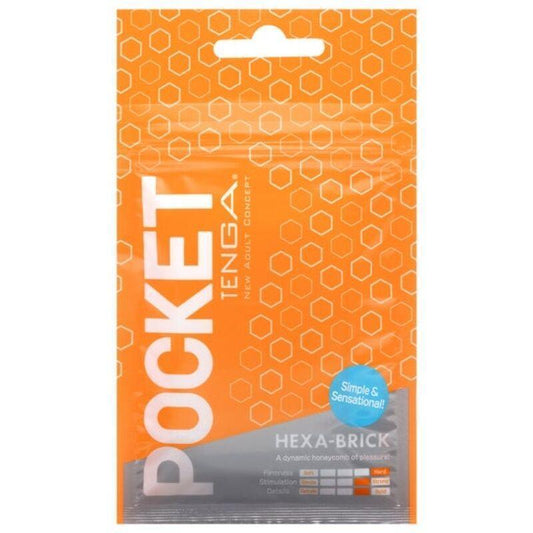 Masturbador Masculino Manual Estimulación Pene POCKET HEXA - BRICK TENGA