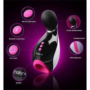 Masturbador Masculino OXXY NEGRO Y FUCHSIA