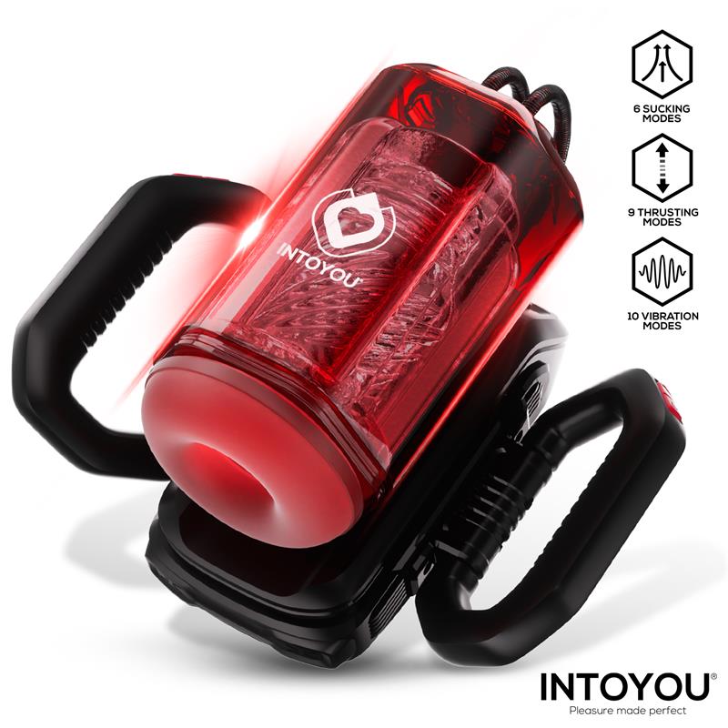 Masturbador Masculino INTOYOU Vexor 3 en 1 con Succión, Vibración y Empuje USB-C