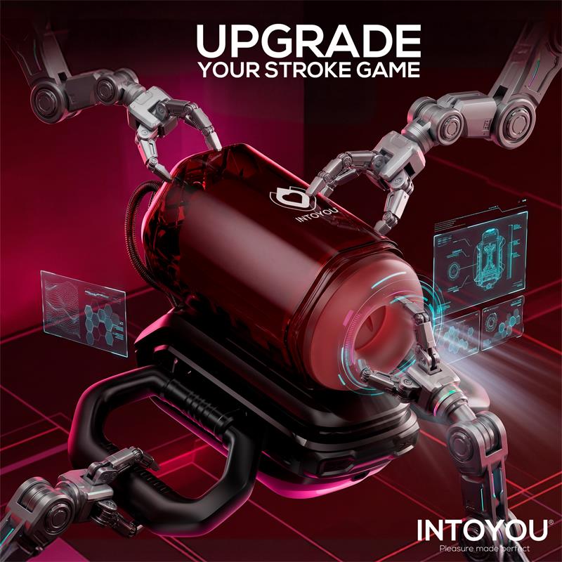 Masturbador Masculino INTOYOU Vexor 3 en 1 con Succión, Vibración y Empuje USB-C