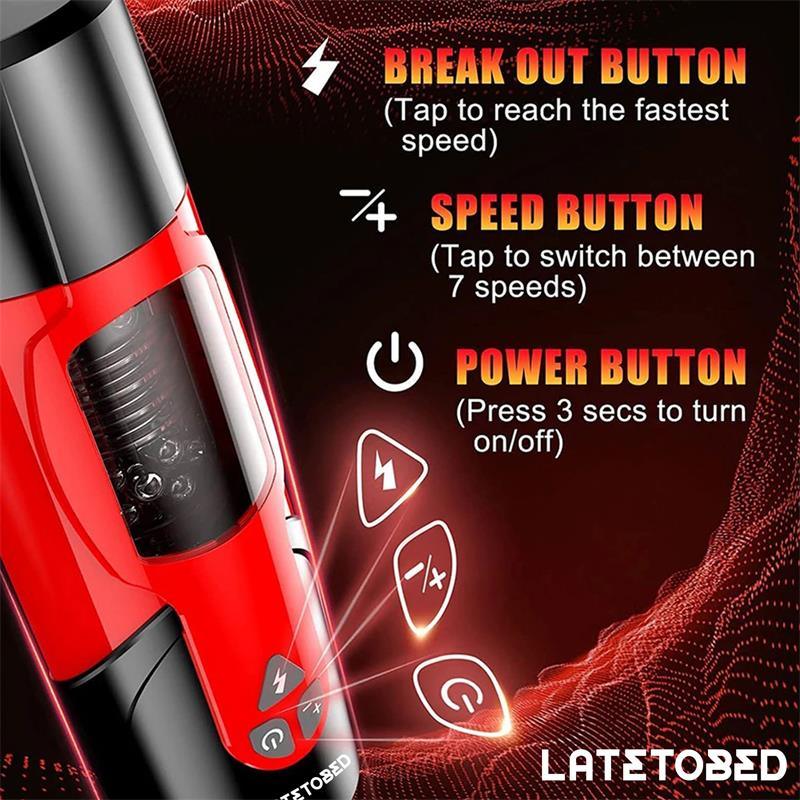 Masturbador TELIO Rotación, Thrusting, Gemidos LATETOBED | Placer Masculino Innovador
