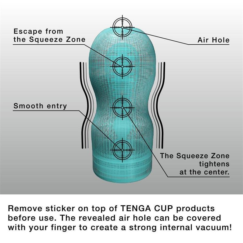 Masturbador Masculino con Efecto Frío TENGA Original Vacuum Cup Extra Cool