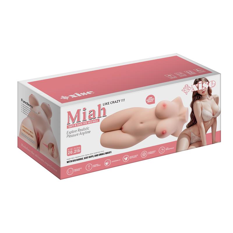XISE Miah | Torso Masturbador Realista con Vagina y Ano