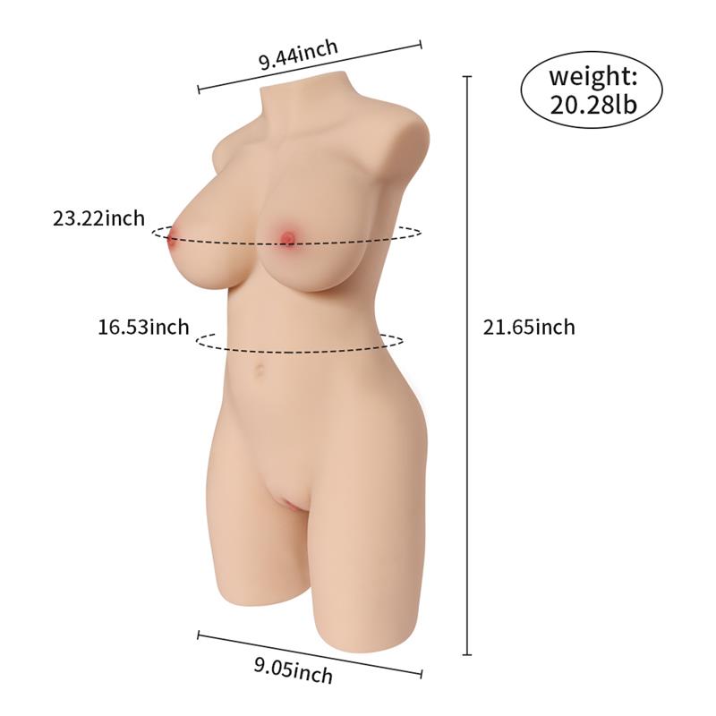 XISE Miah | Torso Masturbador Realista con Vagina y Ano