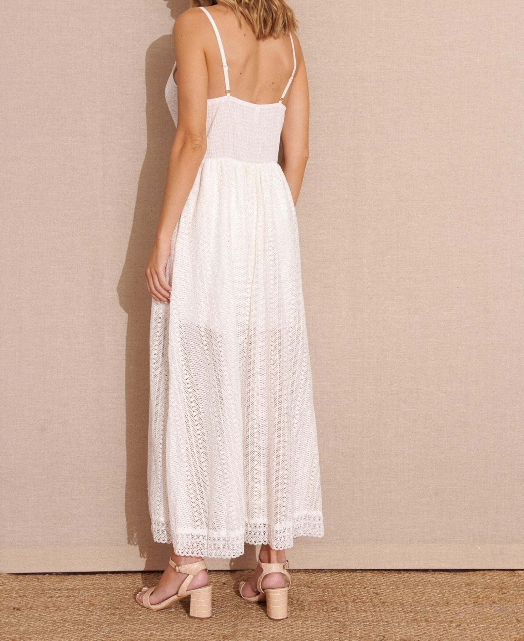 Mono Ibicenco Blanco Boho Efecto Vestido LIA