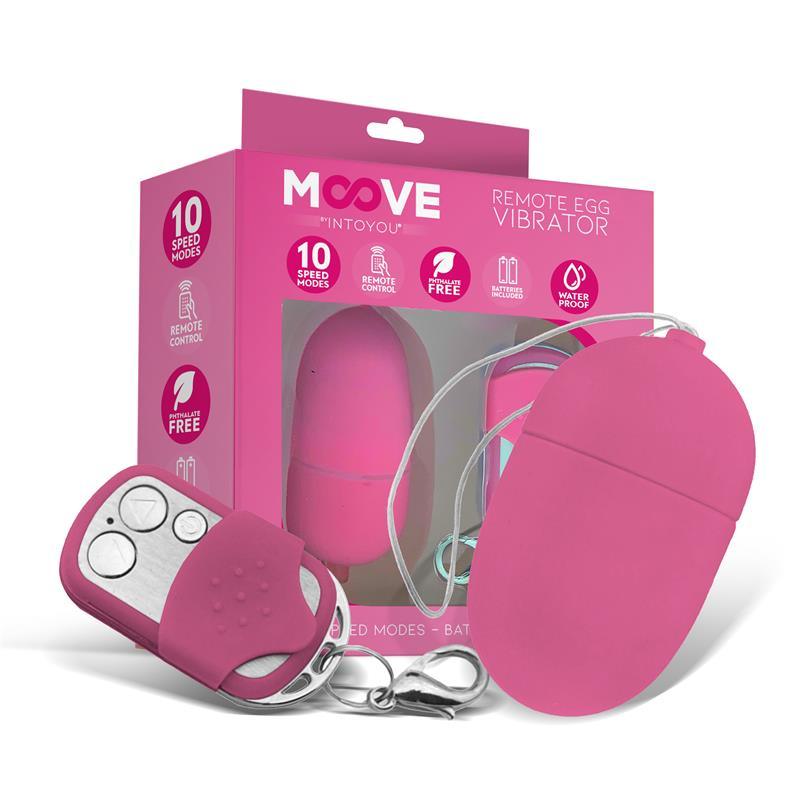 MOOVE Huevo Vibrador Con Control Remoto TAMAÑO MEDIANO ROSA