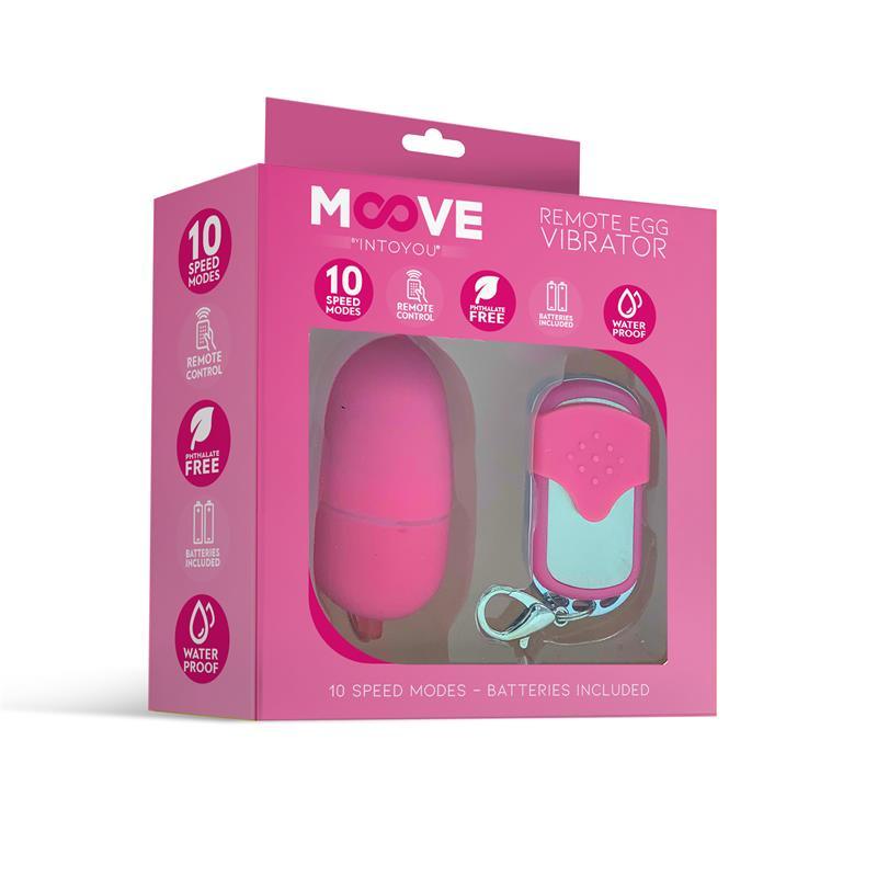 MOOVE Huevo Vibrador Con Control Remoto TAMAÑO MEDIANO ROSA